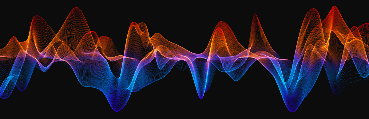 blue orange soundwave spectrum
